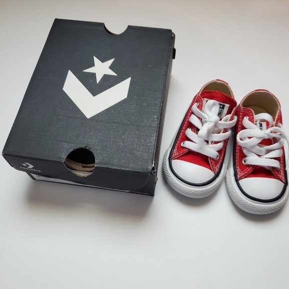 Red Converse - Infant Size 4 - Picture 5 of 5
